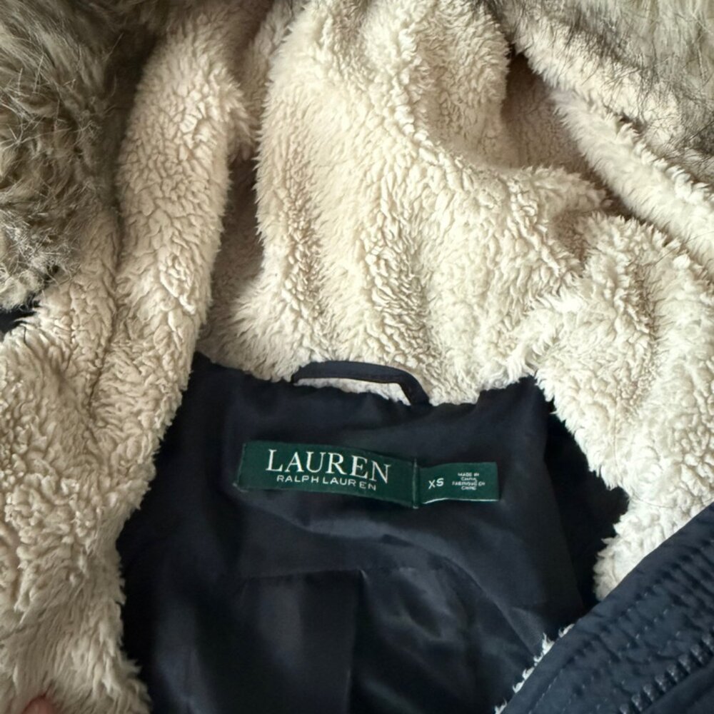 Lauren Ralph Lauren Women's Faux-Fur Hooded Puffer Coat - Picture 5 of 6